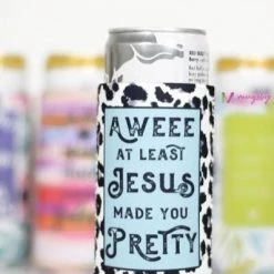 Iris & Rainbow Boutique #113 Funny Slim Can Coolers