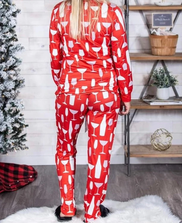 Iris & Rainbow Boutique #L619 It's Wine O'clock Pajamas 4 Iris & Rainbow Boutique #L619 It's Wine O'clock Pajamas