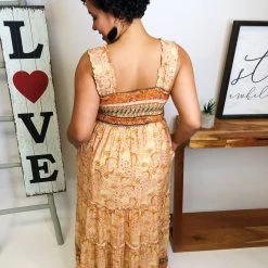 Iris & Rainbow Boutique #M242 My Jam Maxi Dress (Orange)
