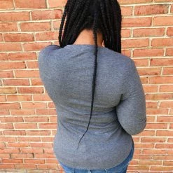 Iris & Rainbow Boutique #K662 Simply Sophisticated Long Sleeve Top (Charcoal) 14 Iris & Rainbow Boutique #K662 Simply Sophisticated Long Sleeve Top (Charcoal)