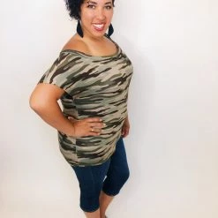 Iris & Rainbow Boutique #K336 Hide Away Off Shoulder Top