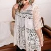 Iris & Rainbow Boutique #L9 Tune In To Lace Tunic New Arrivals