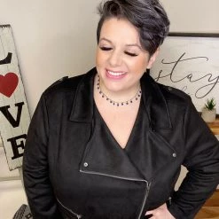 Iris & Rainbow Boutique #L626 Higher Power Jacket (Black)