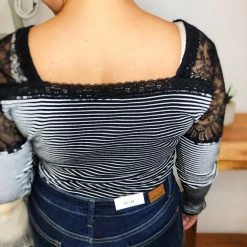 Iris & Rainbow Boutique #L451 The Look Of Love Bodysuit (Black)