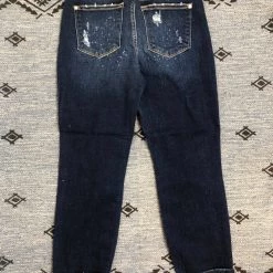 Iris & Rainbow Boutique #K763 Win My Love Bleach Splatter Judy Blue Boyfriend Jeans