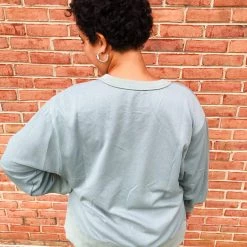 Iris & Rainbow Boutique #K627 Aspen's Sweatshirt (Blue Grey)