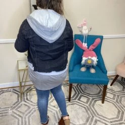 Iris & Rainbow Boutique #J56 Back In Black Jean Jacket New Arrivals