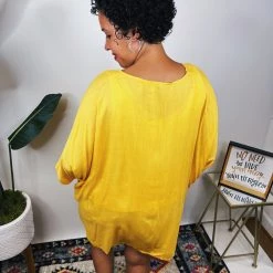Iris & Rainbow Boutique #N321 Feeling Awesome Kimono (Yellow) *DOORBUSTER*