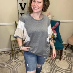 Iris & Rainbow Boutique New Arrivals #J57 Block Out The Bad Top