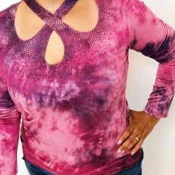 Iris & Rainbow Boutique K376 The Purple Sunset Top