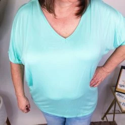 Iris & Rainbow Boutique #M620 My Dolman Back Lace (Mint) New Arrivals
