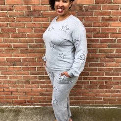 Iris & Rainbow Boutique #E72 Shoot For The Stars Lounge Top New Arrivals