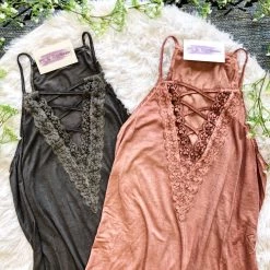 Iris & Rainbow Boutique New Arrivals #301 Swingy Lace Up Tunic (FINAL SALE)