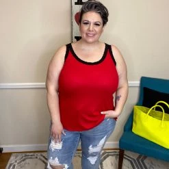 Iris & Rainbow Boutique #H613 The Seductress In Red Tank