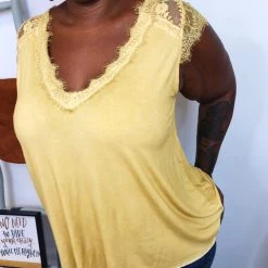 Iris & Rainbow Boutique #K801 My Sunshine Lace POL Top New Arrivals