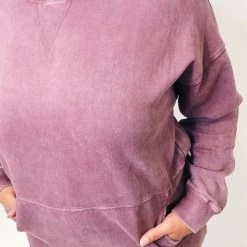 Iris & Rainbow Boutique #k605 Feeling Good, Like I Should Pullover (Mauve) New Arrivals