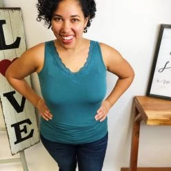 Iris & Rainbow Boutique New Arrivals #L664 Dreamy Reversible Tank (Peacock)