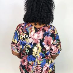 Iris & Rainbow Boutique New Arrivals #K707 Evening Blooms Top