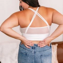 No Ship Drop Ship #K968 Yoga Bralette (Off-White) New Arrivals