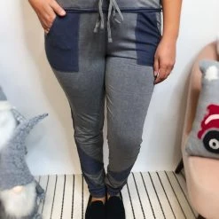 Iris & Rainbow Boutique #L370 The Go-To Stylish Joggers (Charcoal)
