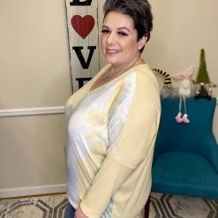 Iris & Rainbow Boutique #H756 Sunny Fields Tie Dye Dolman New Arrivals