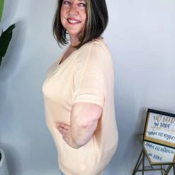 Iris & Rainbow Boutique New Arrivals #M619 My Dolman Back Lace (Peach)