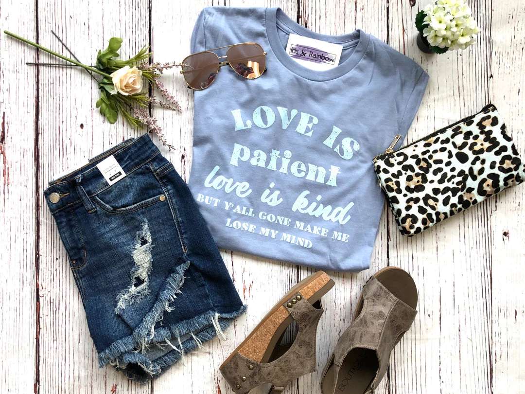 Iris & Rainbow Boutique New Arrivals #A56 Love Is Kind Tee 4 Iris & Rainbow Boutique New Arrivals #A56 Love Is Kind Tee