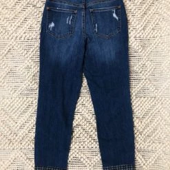 Iris & Rainbow Boutique #K900 Cuffed In Plaid Judy Blue Girlfriend Jeans