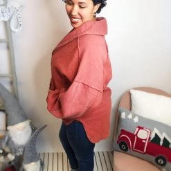 Iris & Rainbow Boutique New Arrivals #L379 Flawless Vintage Jacket (Brick)