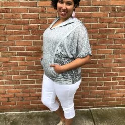 Iris & Rainbow Boutique #J728 Perfectly Paisley Hoodie Top New Arrivals