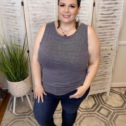 Iris & Rainbow Boutique New Arrivals #J927 Tie Me Down Sleeveless Top (Black)