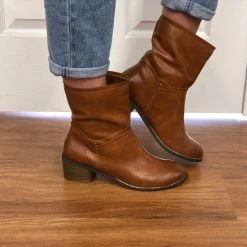 Iris & Rainbow Boutique New Arrivals #H1000 Athena Brown Booties