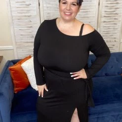 Iris & Rainbow Boutique #L229 Breathtaking In Black Dress