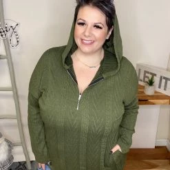 Iris & Rainbow Boutique #L585 Fancy Like Sweater (OLIVE)