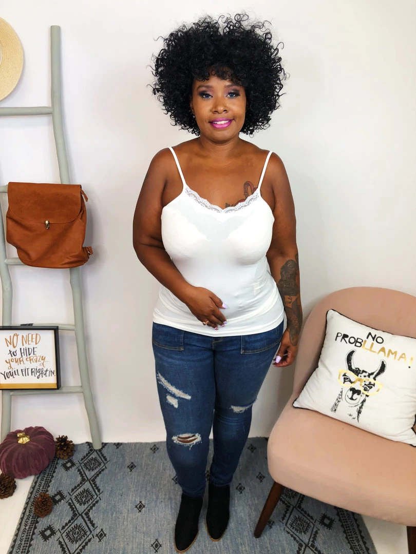 Iris & Rainbow Boutique #K810 Sierra's Lace Tank Top (Ivory) New Arrivals 3 Iris & Rainbow Boutique #K810 Sierra's Lace Tank Top (Ivory) New Arrivals