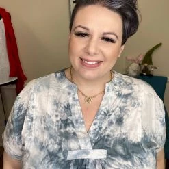 Iris & Rainbow Boutique #H824 Crash Into Me Tie Dye Top