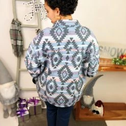 Iris & Rainbow Boutique New Arrivals #L826 Work Of Art Shacket