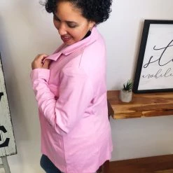 Iris & Rainbow Boutique #M320 Business Women Blazer (Pink) New Arrivals