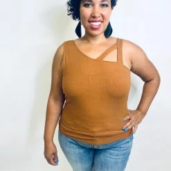 Iris & Rainbow Boutique #K453 Far Away Tank Top (Cognac)