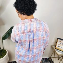 Iris & Rainbow Boutique New Arrivals #N311 Join The Club Check Flannel Shirt