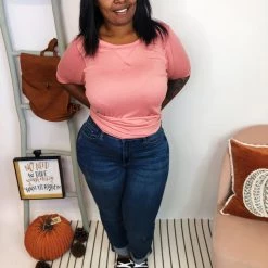 Iris & Rainbow Boutique #K952 Double The Cuff Boyfriend Judy Blue Jeans