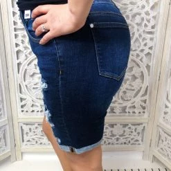 Iris & Rainbow Boutique #M432 Summer Eletro Hit Judy Blue Bermuda Shorts