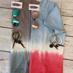 Iris & Rainbow Boutique New Arrivals #J310 Cool As A Popsicle Dip Dye Top