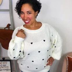 Iris & Rainbow Boutique New Arrivals #L220 Forever Yours Sweater