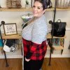 Iris & Rainbow Boutique #F22 Wild For Plaid Color Block Cardigan 2 Iris & Rainbow Boutique #F22 Wild For Plaid Color Block Cardigan