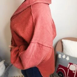 Iris & Rainbow Boutique New Arrivals #L379 Flawless Vintage Jacket (Brick)