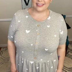 Iris & Rainbow Boutique New Arrivals #H534 Air Of Love Peplum Top