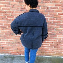 Iris & Rainbow Boutique #L331 Studded In Perfection POL Shacket New Arrivals