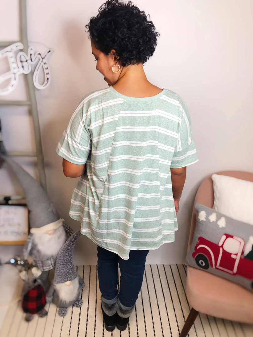 Iris & Rainbow Boutique #L377 Your Doubled Striped Top 8 Iris & Rainbow Boutique #L377 Your Doubled Striped Top