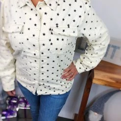 Iris & Rainbow Boutique #L827 To The Stars And Back Shacket